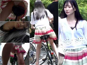 ４K動画】自転車サドル盗撮