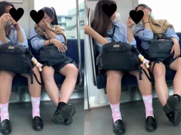 お行儀の悪いミニスカ女子に制裁