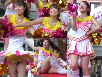 アイドル級のチアを至近距離で(4K)