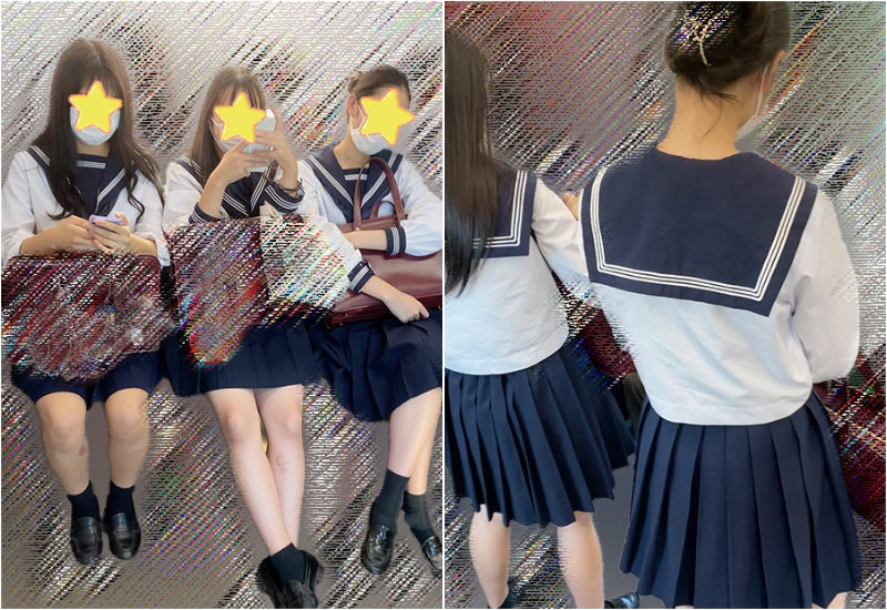 【制服JKは癒しです！37 セーラー服JKを愛でる】見つめていたい！