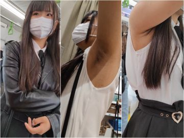 【腋毛超接写】アイドル級美少女の下品すぎる濃厚ジョリ腋を超接写