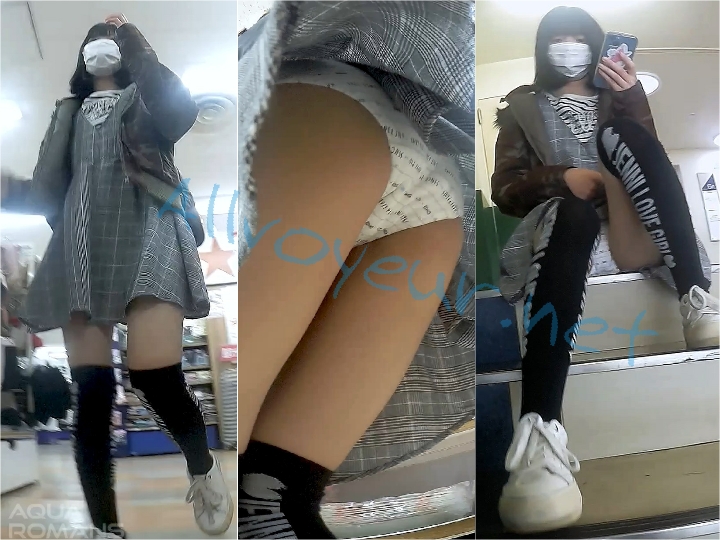 【早期削除注意】鬼カワ私服少女のワンピの内側