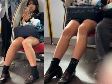 超絶ミニスカで勃起寸前！S級制服美女のエロ過ぎる対面ミニスカ生脚528