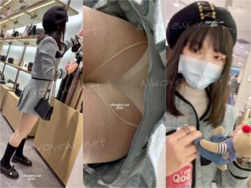 【KFC】短裙靓女独自逛街买衣服。肉色丝袜白色内内多角度CD[某房原版]
