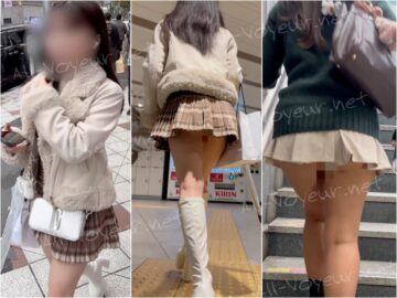 【再販】《４K・高画質》 No.1026「Tっすよね？？？ハミ出すってレベルじゃないミニスカJD」