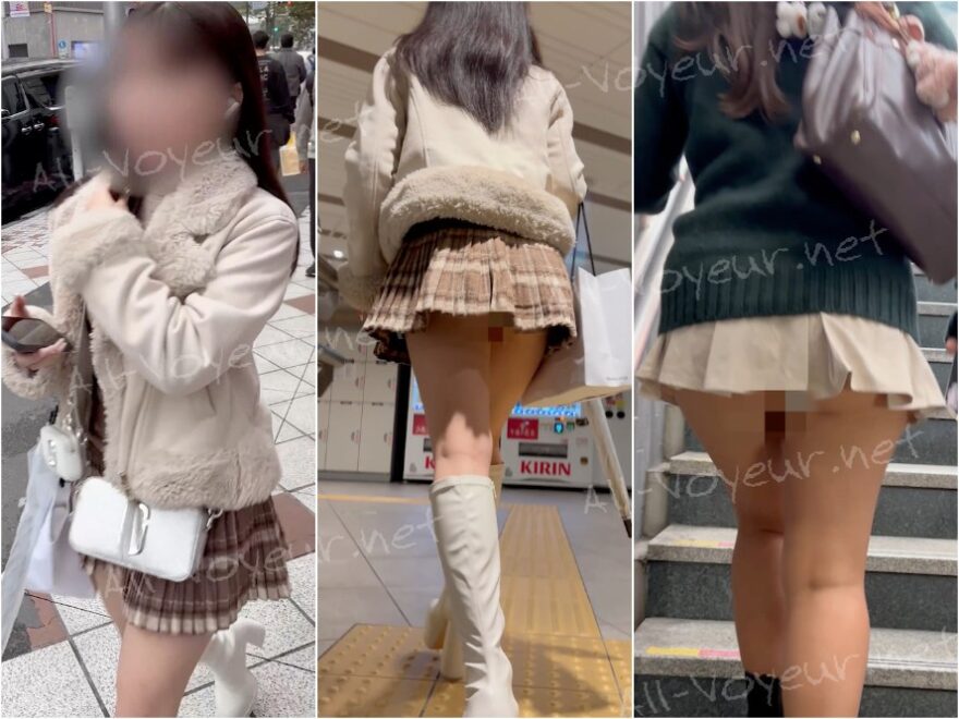 【再販】《４K・高画質》 No.1026「Tっすよね？？？ハミ出すってレベルじゃないミニスカJD」