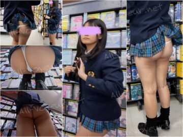 kirakira☆JK_隙間3ミリ♪ENDLESSメーテル♡＃顔出し＃青チェ＃ミニスカ＃Tバック