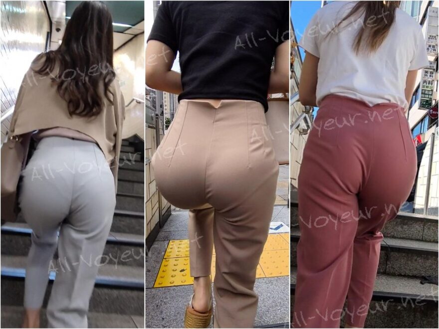 【再販】＜自信作＞春到来！爽やか水色パンツで究極のエロ尻を見せつけるS級美女！