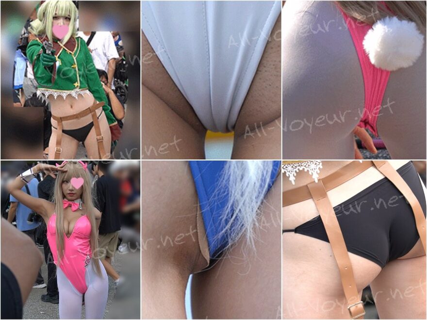 超エグ生足ハイレグ！剃り跡くっきり！色白艶肌！エロコス天国はここにあった！　コスイベ撮影23