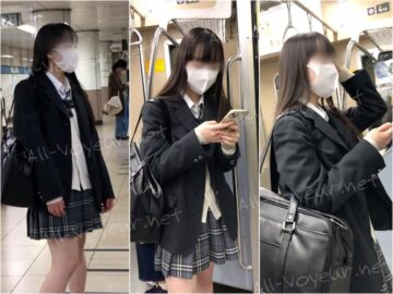 【放課後の眺め83】程よい肉付きの色白ＪＫをじっくりと観察！