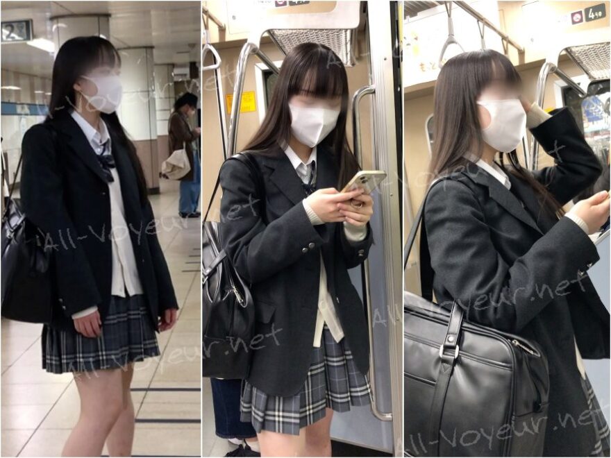 【放課後の眺め83】程よい肉付きの色白ＪＫをじっくりと観察！
