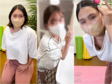 [配信胸ちらハプニング29]巨乳ヨガ先生/ノーブラ⁉美人インフルエンサー/計2名