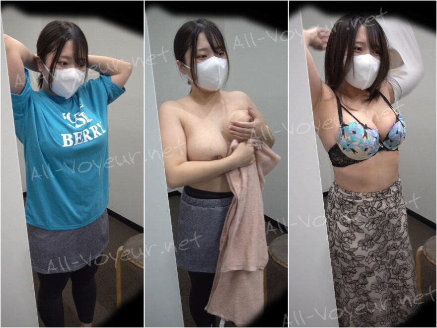 ※購入特典付き【某トレーニングジムの裏側vol.9】下着から溢れ出る爆乳ママさん最高でした！！