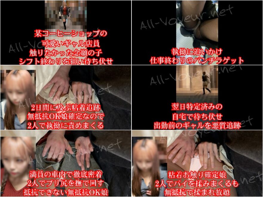 【悪手1】某有名コーヒショップの可愛い定員を粘着お触り。無抵抗OK娘だったので2人で触りまくる2日間