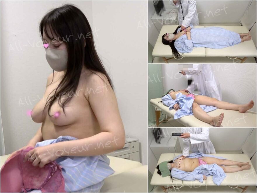 爆乳美女のムチムチボディを心電図検査でお触り検診♡【病院/内科医】