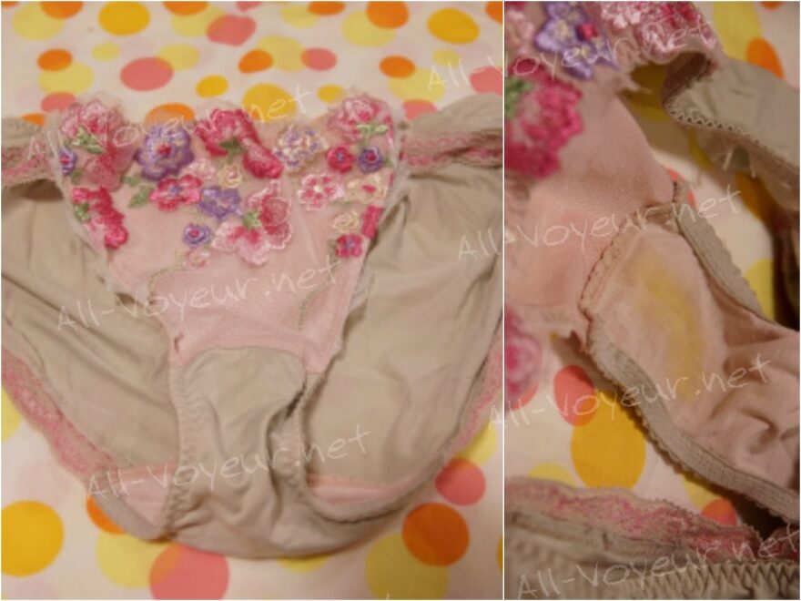 ９まいめ　シミあり[ おきにいりのパンティ]ゆぅなのたんすから...♪　クタクタのぱんてぃぴんくいろ♪