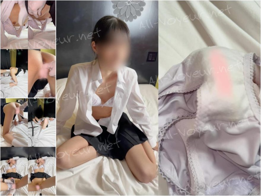 【下着買取】細いし美肌だし清楚すぎな「ちなみ」ちゃん、クリバイブと手マンで喘いでその濡れをパンティに吸わせる