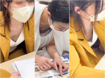 【OLさん乳首胸ちら#39】2名分/マーケティング部/社員旅行打ち合わせ