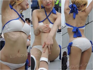 コスプレ2017夏スレンダーきれいなワキ見せお尻も【動画】イベント編 3850