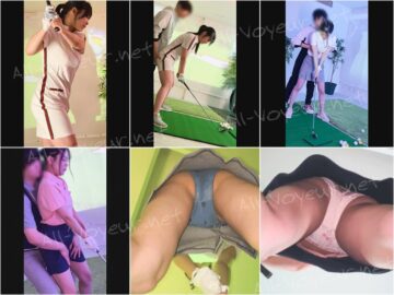 セクハラゴルフレッスン シミュレーションゴルフに通う練習生4人 過剰ボディータッチ・パンチラ隠し撮り