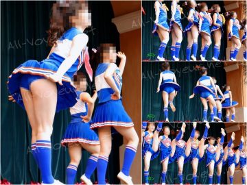 祭りだチア vol.75 【4K】 魔女JDチア、夢の国に登場！第二弾 チラリズム！スカートたくし上げ、突き出しヒップと最高です