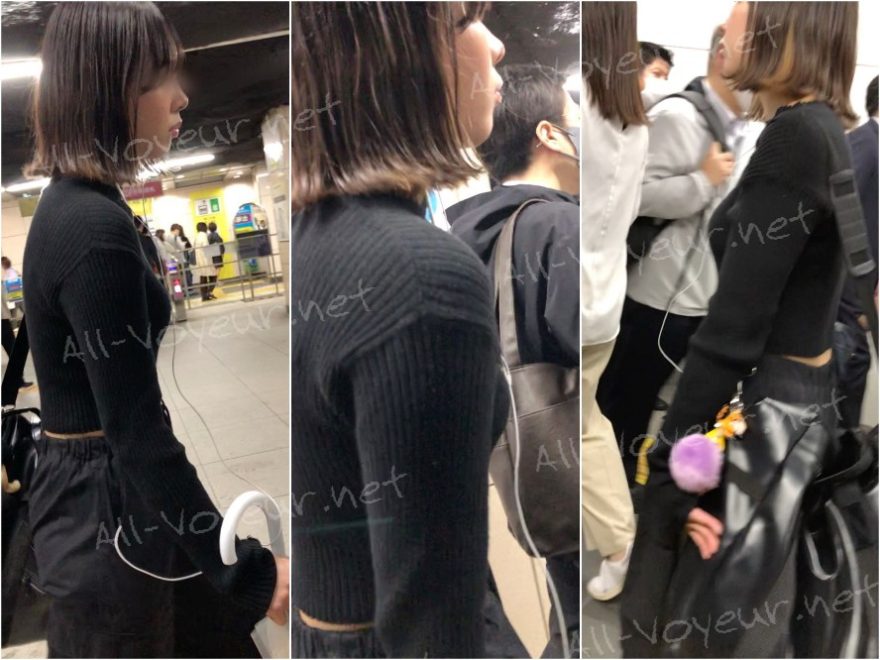 【横からの眺め341】スタイル抜群のスリムＪＤの隠れ巨乳を追いかけて！