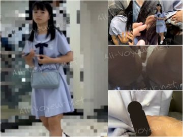 【忍射Ep84】生娘に触りとぶっかけ。休日の車内にて