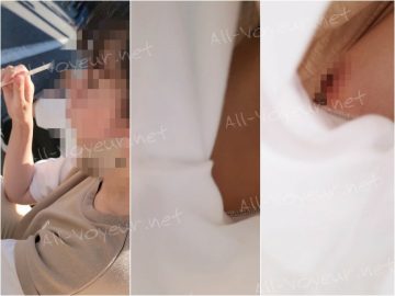 お祭りで撮れたノーブラC乳首