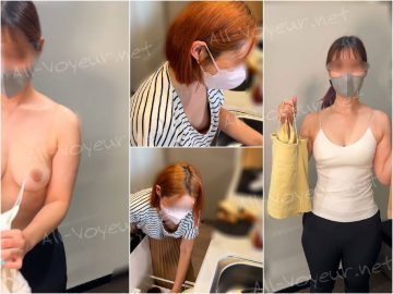 [配信胸ちらハプニング37]生着替え配信事故/料理配信の胸ちらハプニング(アパレル・ti●tokライブ配信)