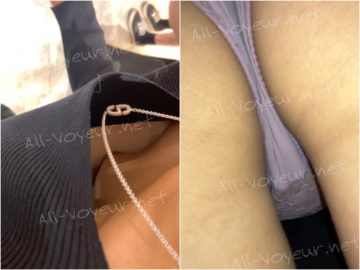 胸チラ+パンチラ23●ミニスカ夜職ギャル