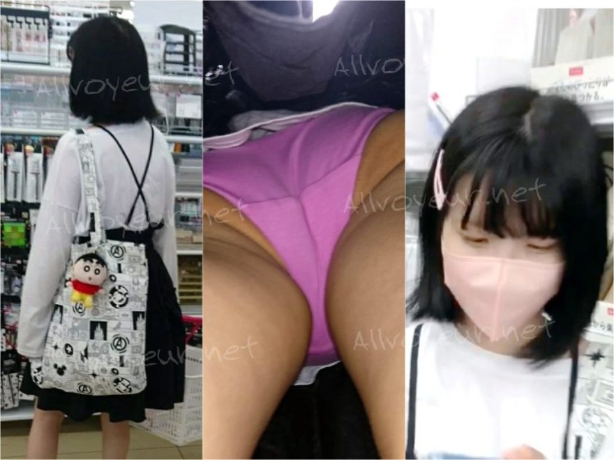 休日に友達とモールに来ていた女の子をパシャリ