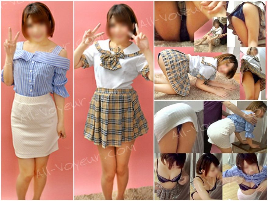 【再販】素人パンチラ in 個人撮影会 vol.008 アキバ系制服モデル まりあちゃん