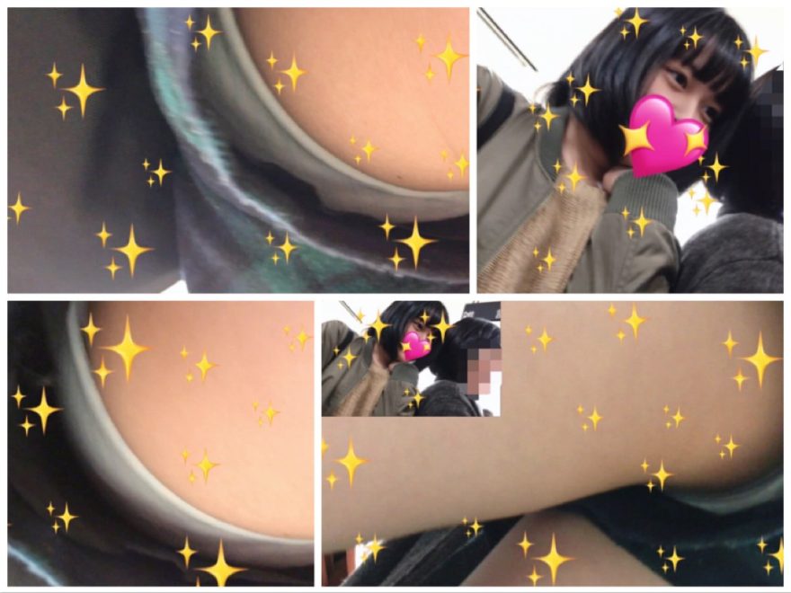 健康的な可愛い笑顔にこれまた健康的なショートパンツの裾から見えるのは水色の生Ｐ！ JK35s-4K