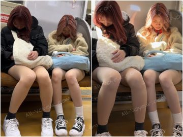 長編シリーズ747 仲良しギャルの美脚で男性陣を翻弄！2名の美人ギャル系お姉さんの対面エロ過ぎるパンスト美脚パート2