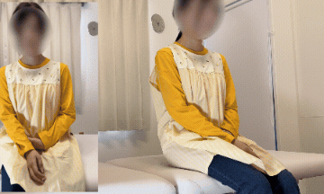 【触診7】美白Gカップ保育士さんの初診！優しく美乳揉みしだきからパンツ姿へ…
