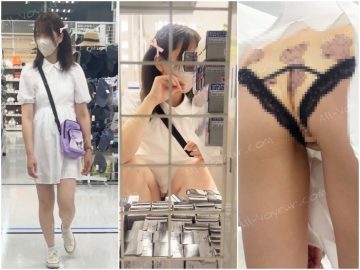 【アイドル研究生】ハーフツインに白ワンピでお出掛け【有名になりはじめたら削除必須】