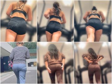 超上玉な美巨尻を堪能！エロボディを露出しつつ希少なスパッツからエロ尻をムニュらせ♂を挑発!