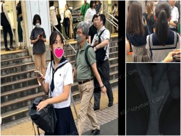 素人プレイ日記７９TRAIN目★セーラー服ポニテ女子の生態