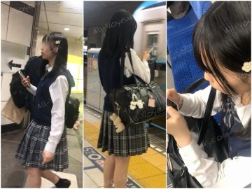 【放課後の眺め161】あどけなさが残る真面目JKを電車内で観察! 【放課後の眺め161】あどけなさが残る真面目JKを電車内で観察!