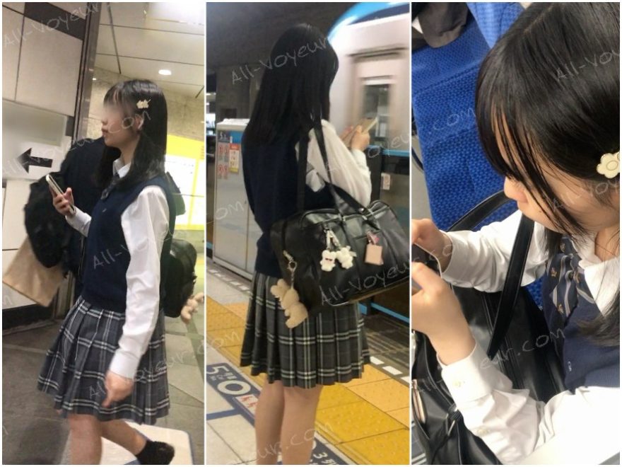 【放課後の眺め161】あどけなさが残る真面目JKを電車内で観察! 【放課後の眺め161】あどけなさが残る真面目JKを電車内で観察!