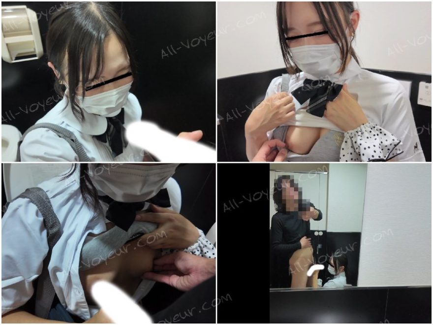 【オナサポ交渉30】〇Kと個室トイレで密会。極上の手コキで爆射精