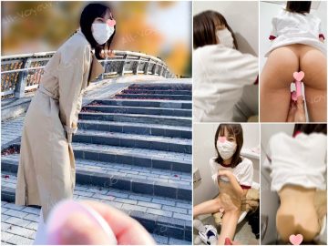ド変態人妻看護師を超教散歩→ペニパン挿入/石原碧【後編】【女医のイタズラ】