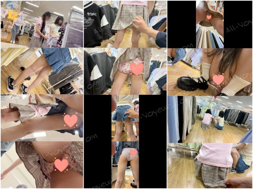【危険！】華奢な体でスカートひらひら。高学年女子のスカートが無防備すぎてつい・・・