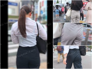歩行記録0373「高ボリュームむにゅ尻女性の街歩きを観察」(全2名)