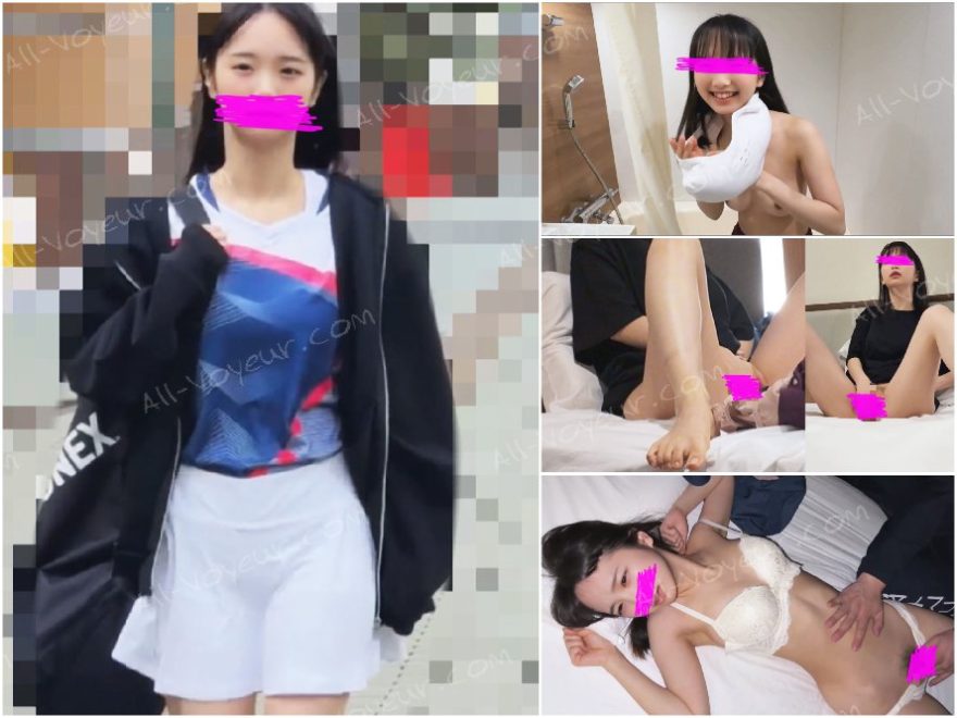 【県立○井※台 流出映像①】超絶美巨乳の神スタイル美少女を痙攣イキさせまくる／R7年度ソフトテニス部遠征